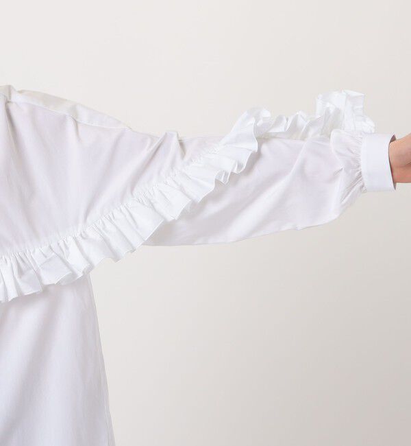 TOMORROWLAND BUYING WEAR「BOURRIENNE DRAMA フリルシャツ」|シャツ・ブラウス|