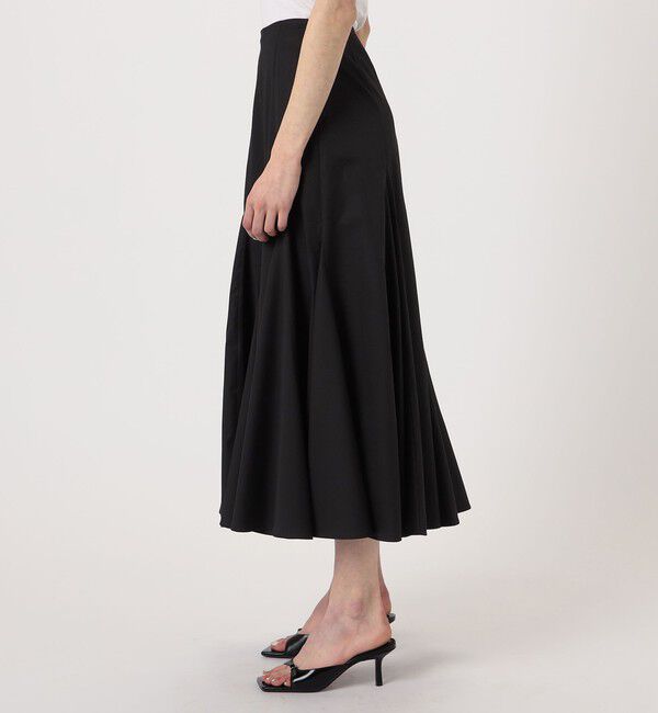 DES PRES「コットンサテン フィッシュテールボリュームスカート」|フレア|