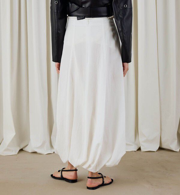 DES PRES「キュプラコットンストライプ バルーンスカート」|スカート|