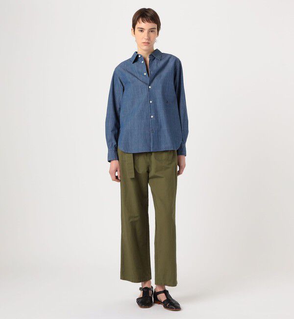 MACPHEE「デニムシャンブレー レギュラーカラーシャツ」|シャツ・ブラウス|