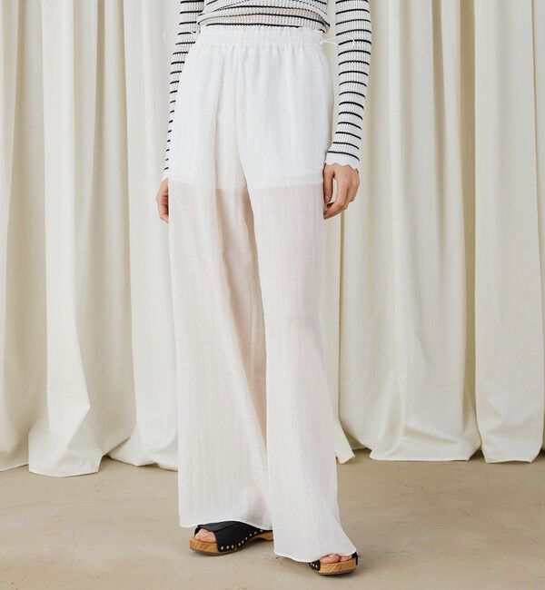 DES PRES「キュプラコットンストライプ イージーパンツ」|その他|