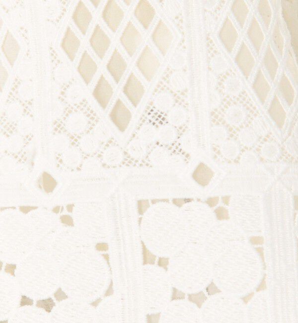 DES PRES「パッチワークレース ノーカラーブルゾン」|テーラードジャケット|