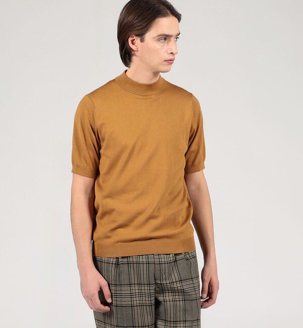 TOMORROWLAND MENS「TOMORROWLAND tricot シルクコットン モックネックプルオーバーニット SESIA」|ニット・セーター|