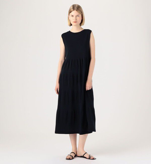 DES PRES「ドライポリエステルコットン アメリカンスリーブワンピース」|ワンピース|