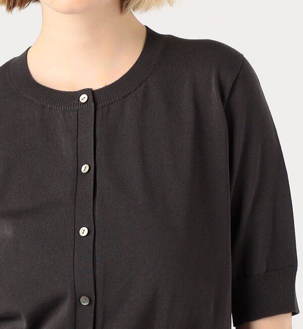 DES PRES「ドライポリエステルコットン ショートカーディガン」|カーディガン|
