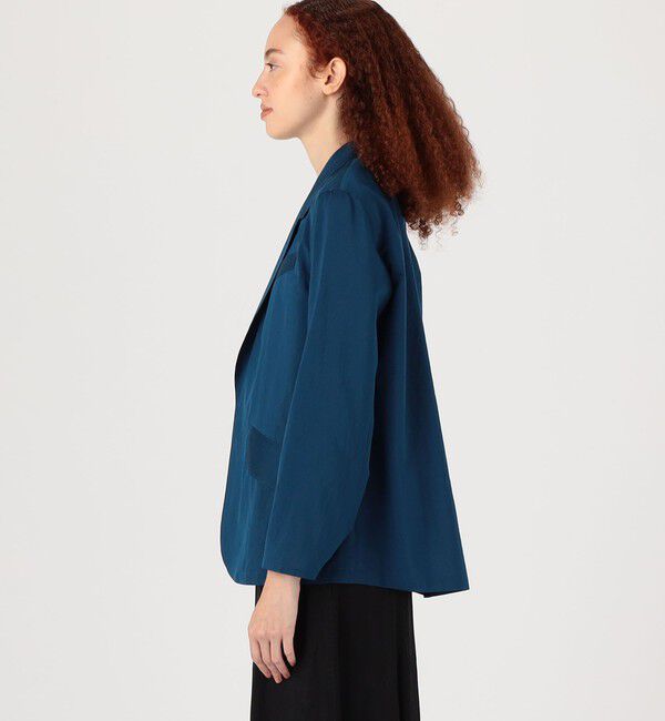 DES PRES「コットンシルクタイプライター リラックスジャケット」|テーラードジャケット|