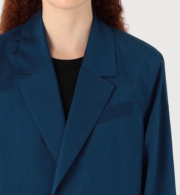 DES PRES「コットンシルクタイプライター リラックスジャケット」|テーラードジャケット|