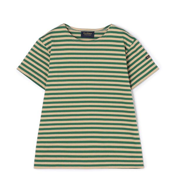 TOMORROWLAND GOODS「Leminor ハーフスリーブボーダーカットソー」|Tシャツ・カットソー|56 カーキ系