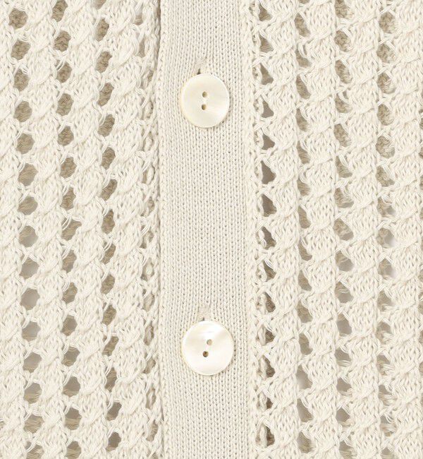 GALERIE VIE「オープンワークコットン Vネックカーディガン」|カーディガン|