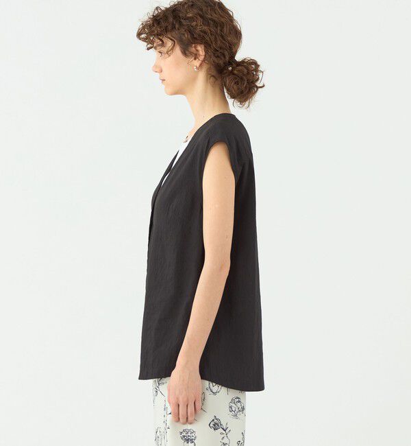 TOMORROWLAND collection「エフェクトリネン ライトジレブラウス」|シャツ・ブラウス|