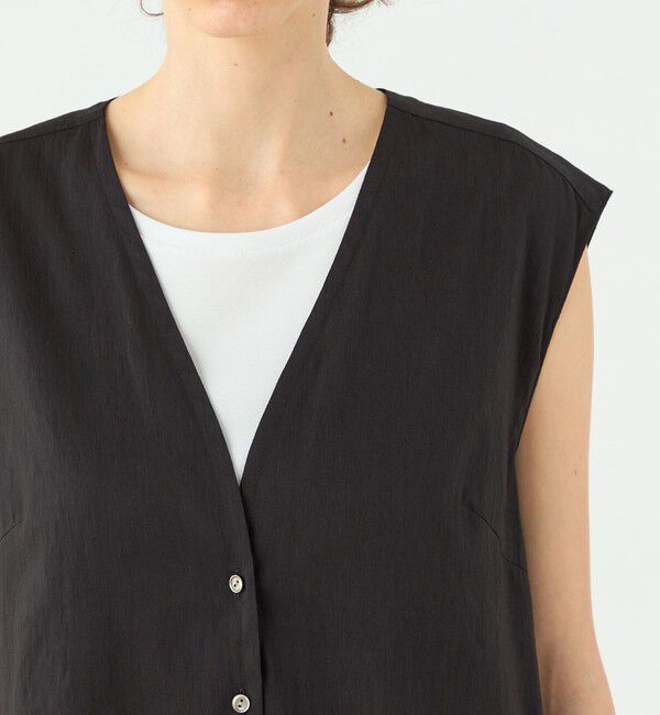 TOMORROWLAND collection「エフェクトリネン ライトジレブラウス」|シャツ・ブラウス|