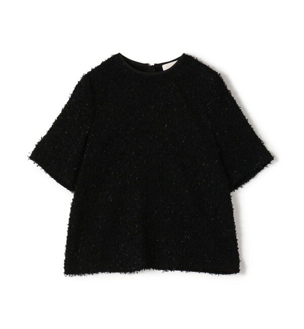 Ballsey「ファンシーヤーンツイード ショートTブラウス」|シャツ・ブラウス|19 ブラック