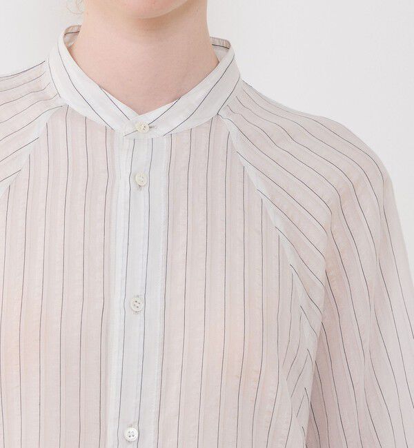 GALERIE VIE「コットンシルクオーガンジー ワイドバランスシャツ」|シャツ・ブラウス|