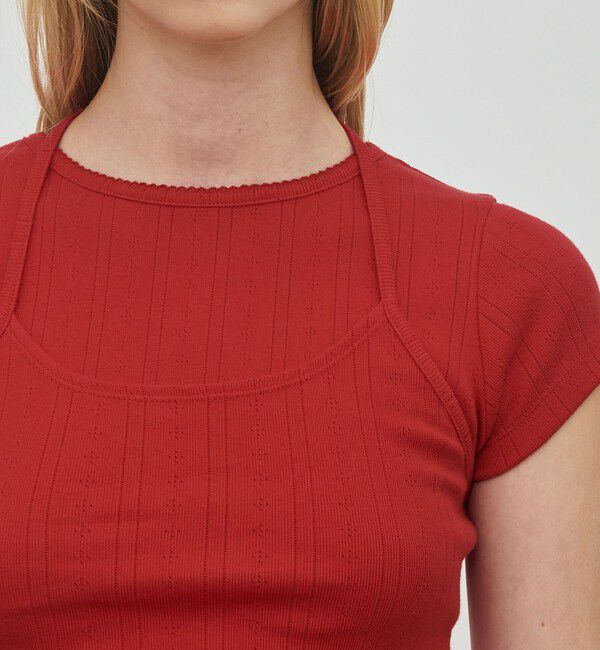 DES PRES「アイレットジャージー ホルターネック キャミソール」|キャミソール|