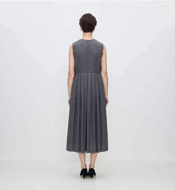 TOMORROWLAND collection「クリアーボイル キーネックワンピース」|ワンピース|