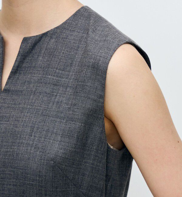 TOMORROWLAND collection「クリアーボイル キーネックワンピース」|ワンピース|