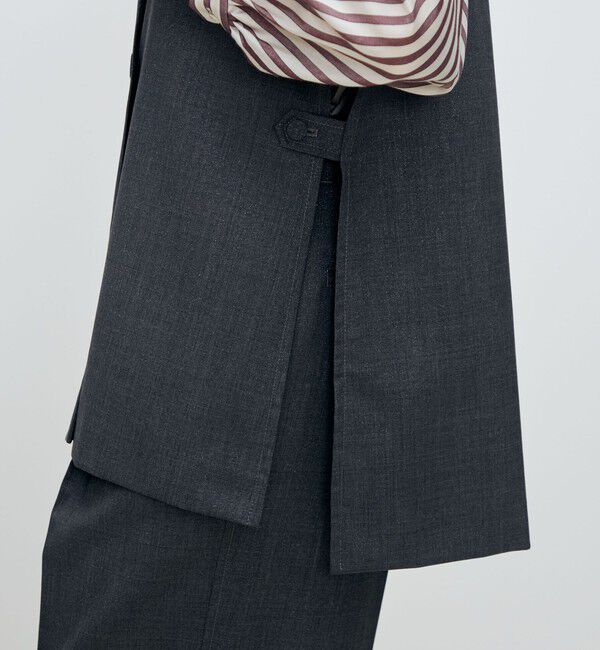 TOMORROWLAND collection「ラメグレー Vネックジレ」|ベスト・ジレ|