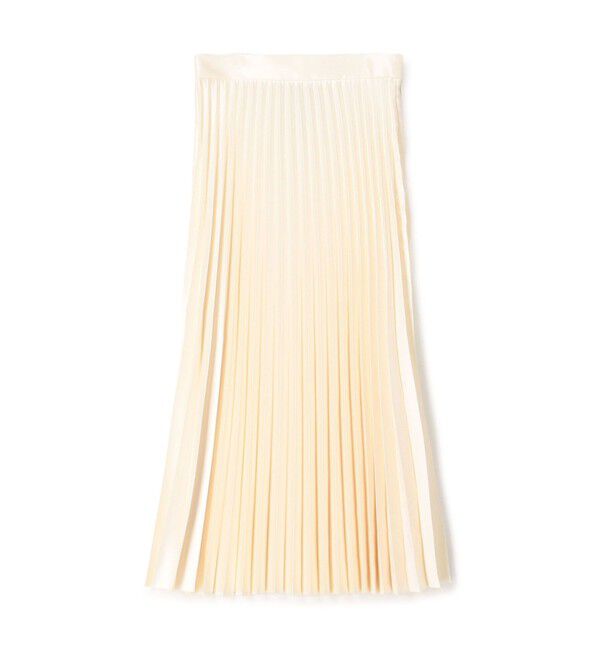 Edition「エンボスサテン プリーツスカート」|スカート|11 ホワイト