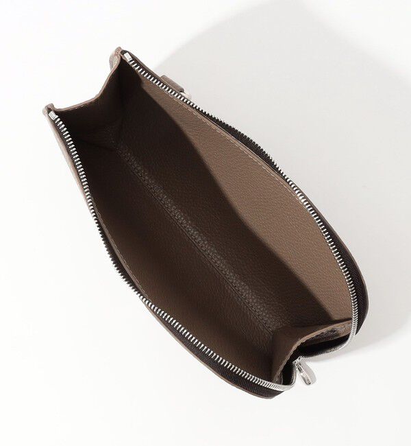 TOMORROWLAND GOODS「Chambord Sellier PETIT ANGERS シュリンクレザー クラッチバッグ LAGUN」|クラッチバッグ|