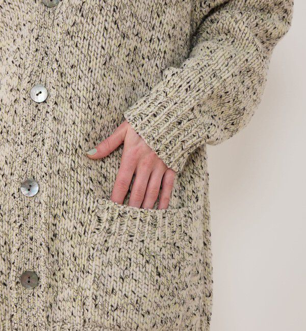 GALERIE VIE「セサミメランジ Vネックカーディガン」|カーディガン|