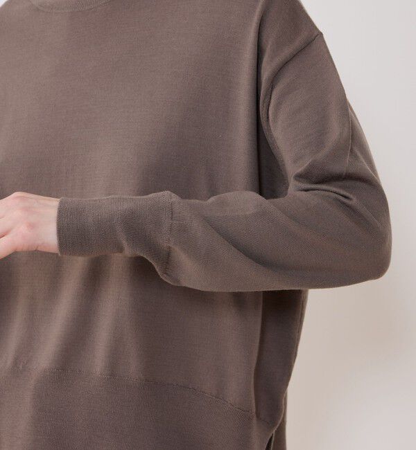 GALERIE VIE「プレーンウール クルーネックプルオーバー」|ニット・セーター|