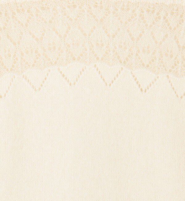 Edition「パッチワークレース フーデットニット」|ニット・セーター|