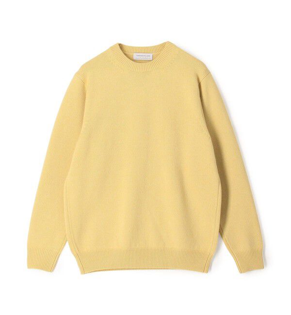 TOMORROWLAND MENS「TOMORROWLAND tricot スーパーファインラムウール クルーネックプルオーバー」|ニット・セーター|21 イエロー