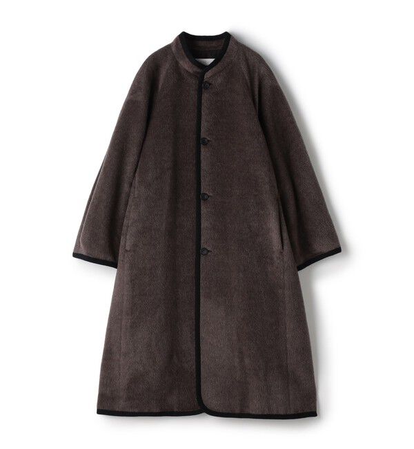 GALERIE VIE「スーリーアルパカ ロングコート」|その他|17 チャコールグレー