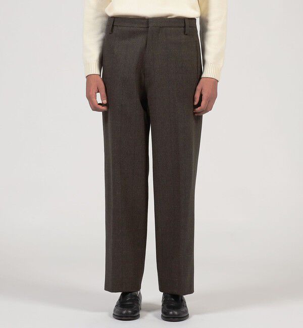 TOMORROWLAND MENS「ウールメルトンストライプ ワイドパンツ」|その他|