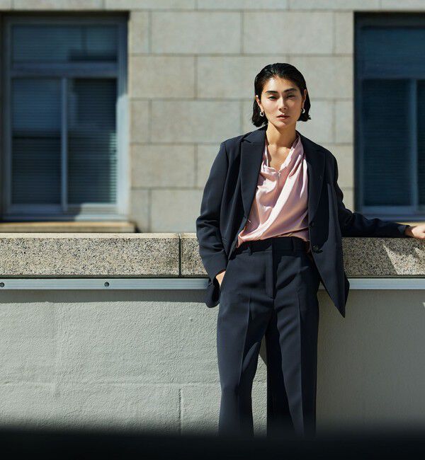 Ballsey「ライトダブルクロス 2Bボクシージャケット」|テーラードジャケット|17 ダークグレー