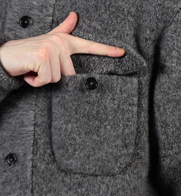 TOMORROWLAND MENS「ウールカシミヤシルク スタンドカラーニットブルゾン」|ニット・セーター|