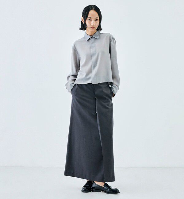 Edition「ウールビエラ クロップドシャツ」|シャツ・ブラウス|