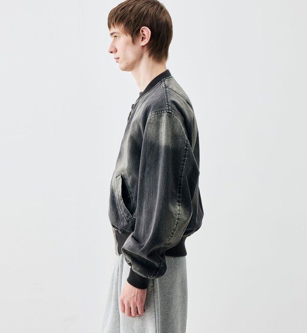 Edition「ブラックデニム MA-1ジャケット」|デニムジャケット|