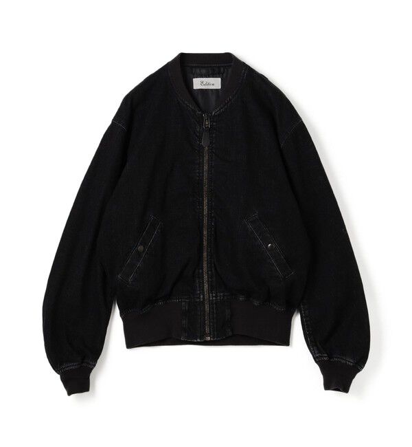 Edition「ブラックデニム MA-1ジャケット」|デニムジャケット|19 ブラック