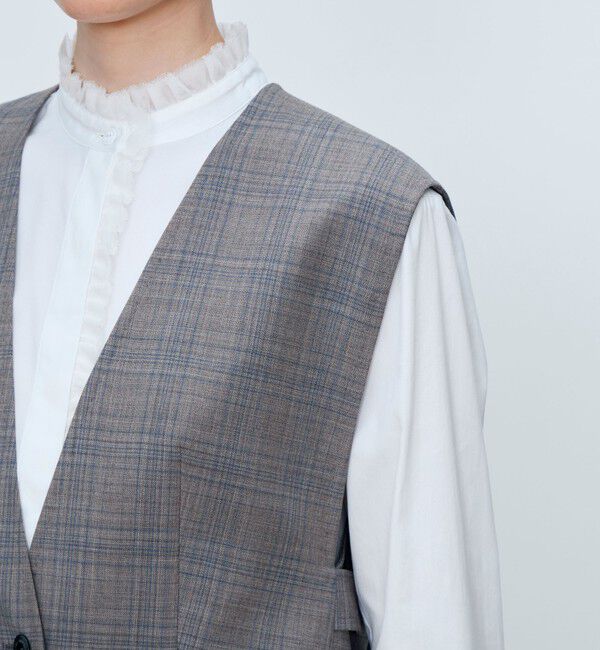 TOMORROWLAND collection「ZELANDER NATURAL STRETCH Vカラージレ」|ベスト・ジレ|