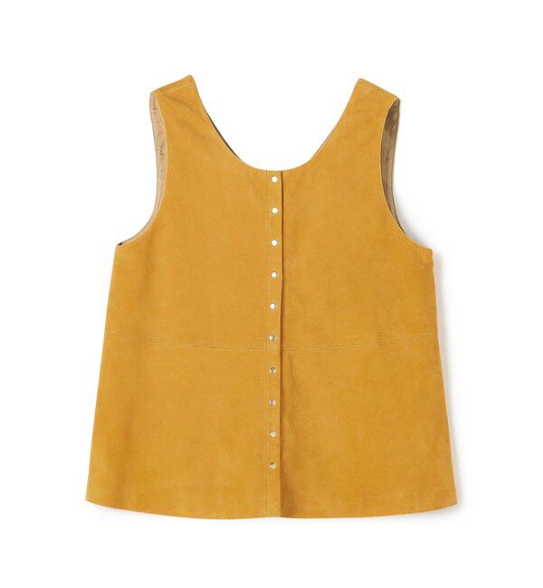 TOMORROWLAND collection「ゴートスエード 2-wayチュニックジレ」|ベスト・ジレ|25 イエロー