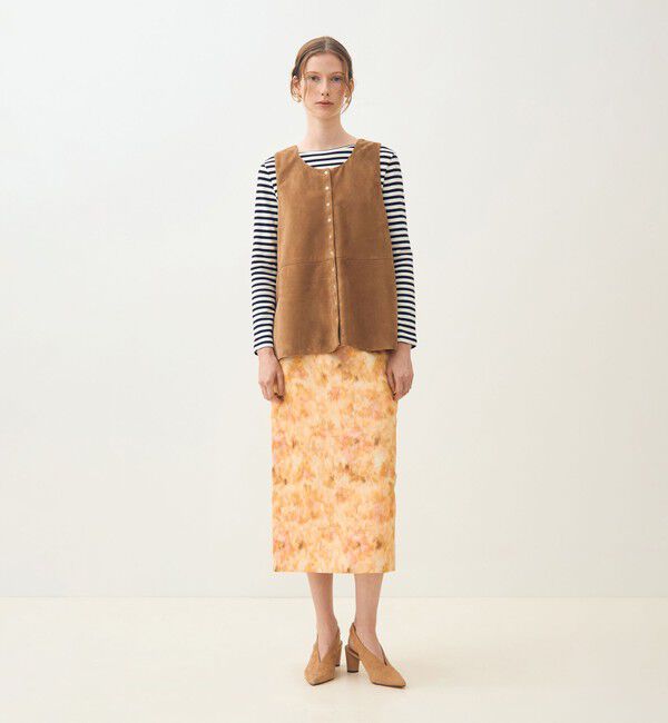 TOMORROWLAND collection「ゴートスエード 2-wayチュニックジレ」|ベスト・ジレ|