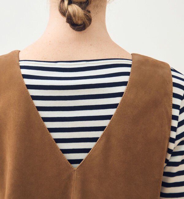 TOMORROWLAND collection「ゴートスエード 2-wayチュニックジレ」|ベスト・ジレ|