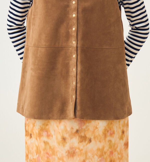 TOMORROWLAND collection「ゴートスエード 2-wayチュニックジレ」|ベスト・ジレ|