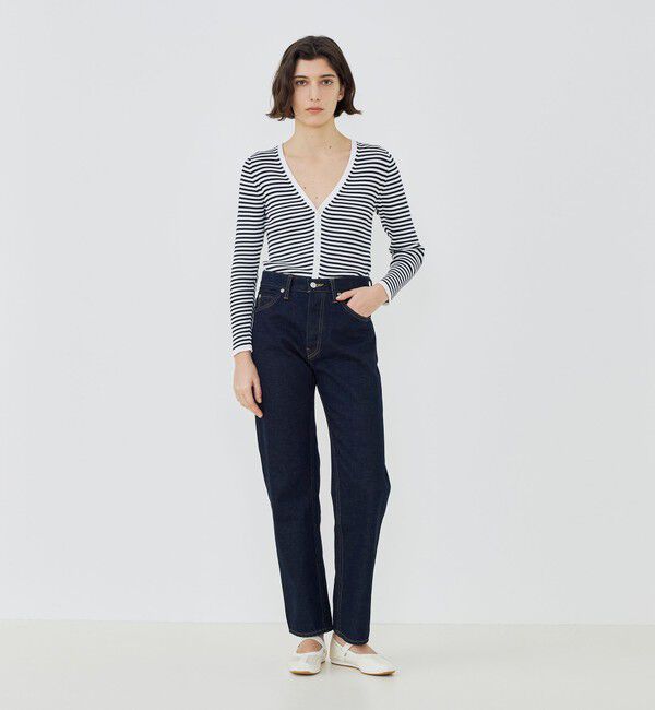 GALERIE VIE「ギザコットンリブ Vネックカーディガン」|カーディガン|