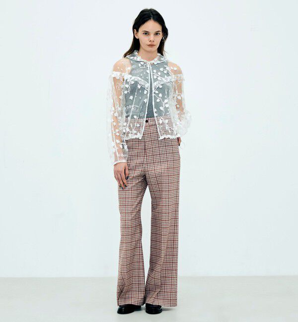 Edition「edition pourell トリコット エンブロイダリーブラウス」|シャツ・ブラウス|