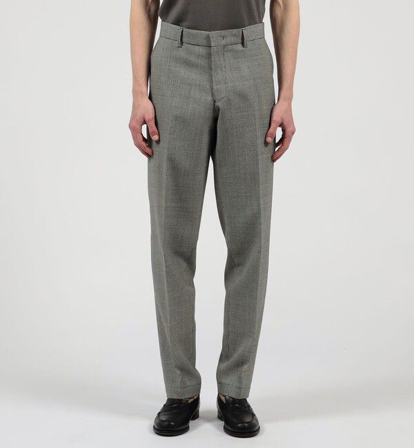 TOMORROWLAND MENS「トロピカルウーステッド ノープリーツスラックス ALFRED BROWN」|スラックス|