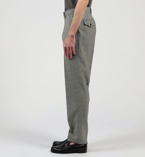 TOMORROWLAND MENS「トロピカルウーステッド ノープリーツスラックス ALFRED BROWN」|スラックス|