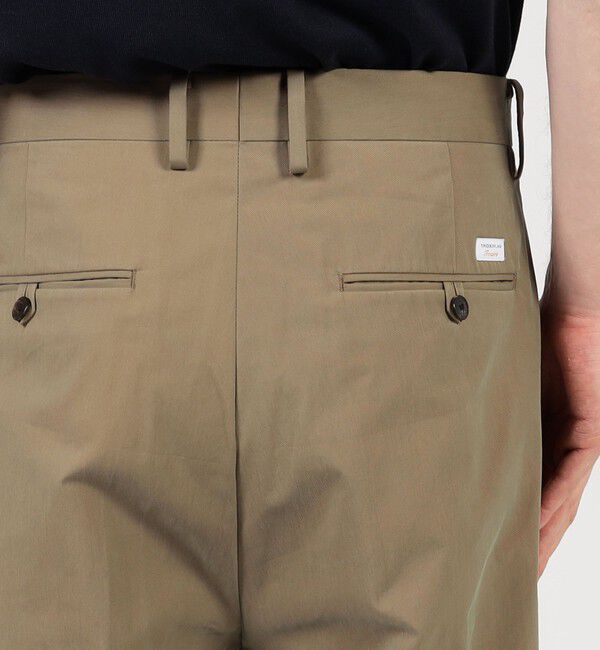 TOMORROWLAND MENS「コットンナイロンツイル 2タックワイドストレートパンツ」|スラックス|