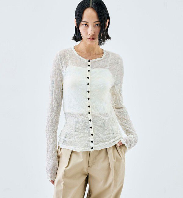 Edition「プリーツニット カーディガン」|カーディガン|