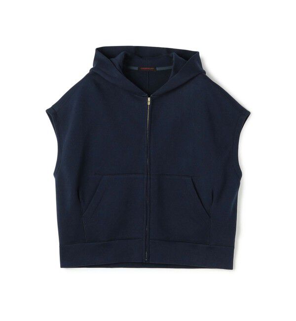 TOMORROWLAND collection「コットンダンボール フーデッドジレ」|ベスト・ジレ|67 ネイビー