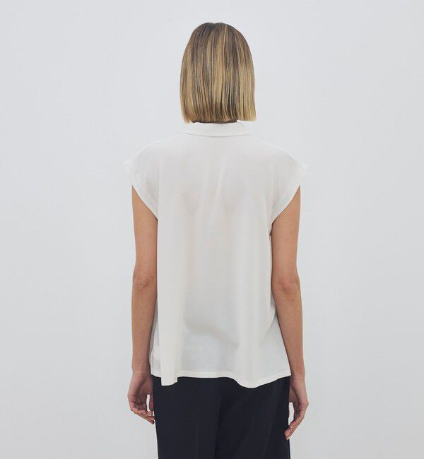 DES PRES「【WEB先行予約】ジャージーライクジョーゼット フレアブラウス」|シャツ・ブラウス|