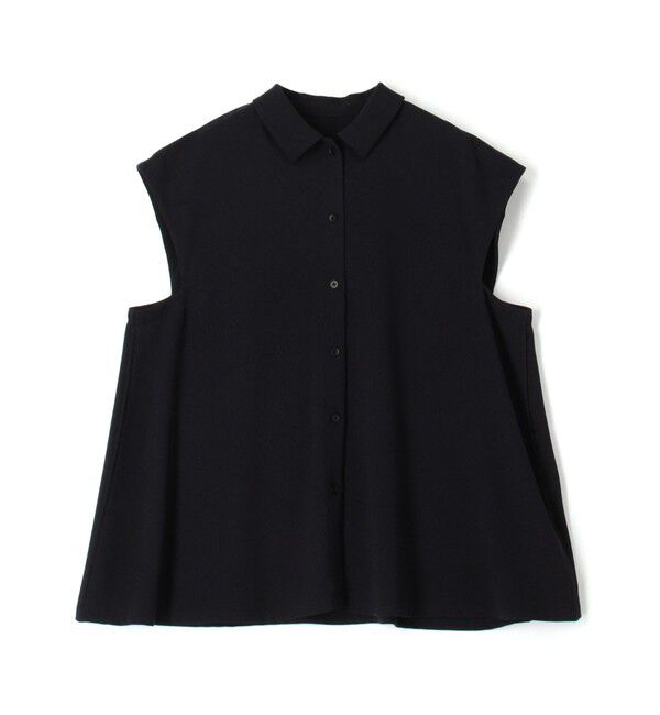 DES PRES「【WEB先行予約】ジャージーライクジョーゼット フレアブラウス」|シャツ・ブラウス|69 ネイビー