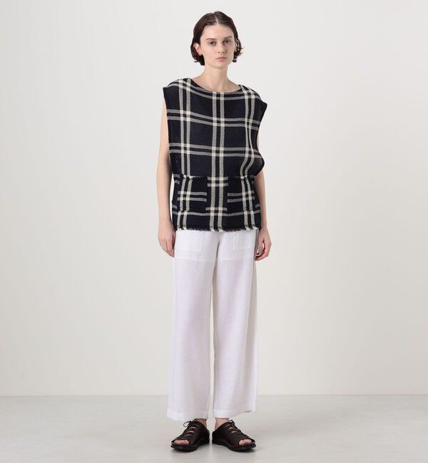 GALERIE VIE「ラッセルコットン フロントポケットベスト」|ベスト・ジレ|