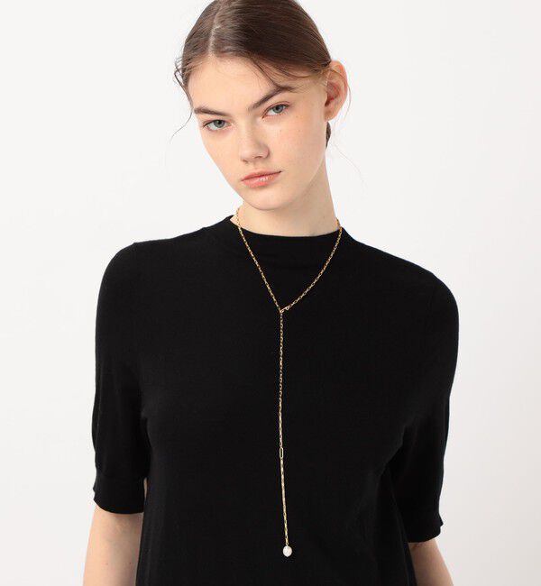 TOMORROWLAND GOODS「【別注】januka Chain w/Pearl ロングネックレス」|ネックレス|